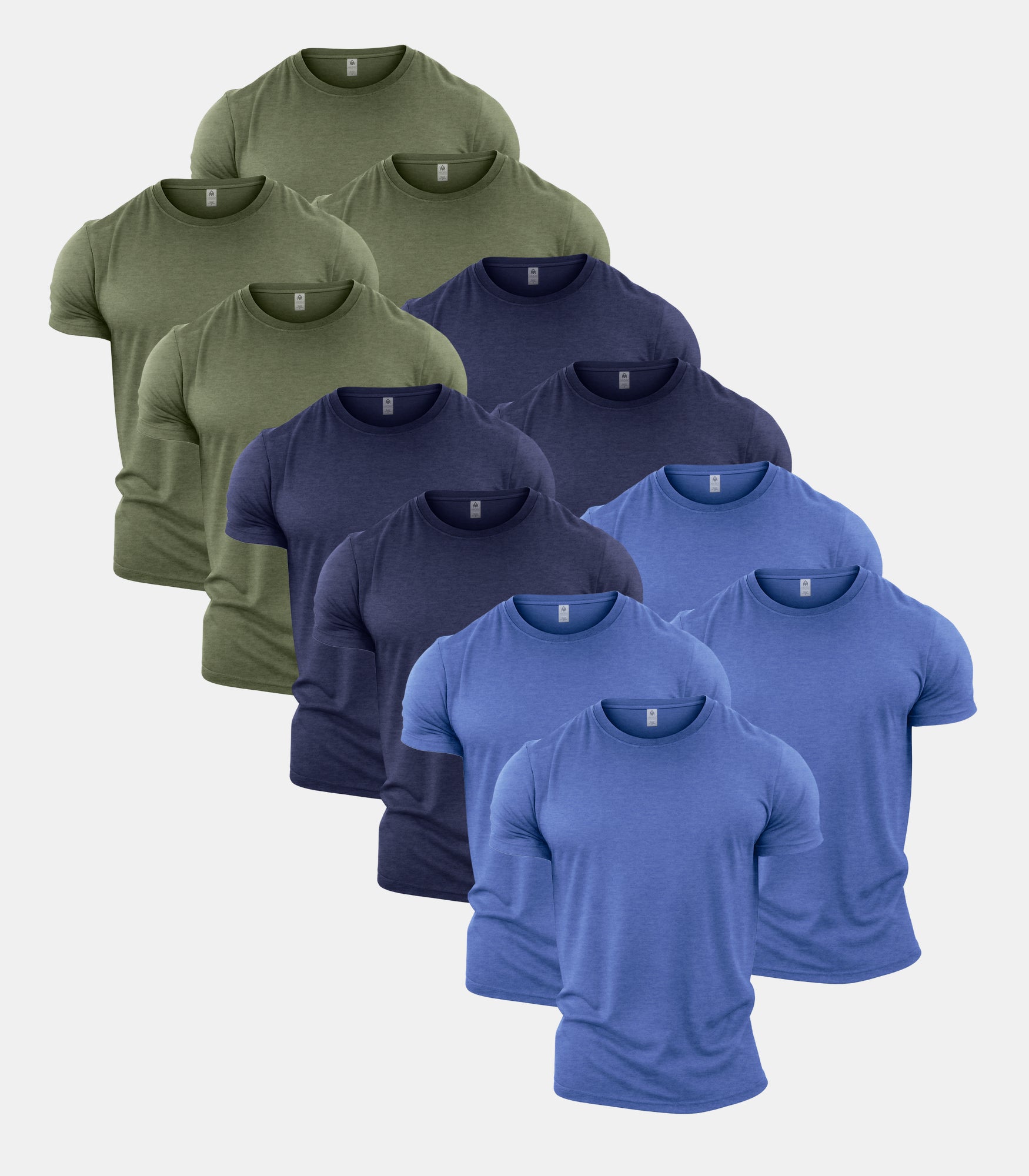 Heather Colours Crew Neck T-Shirt 12 Pack