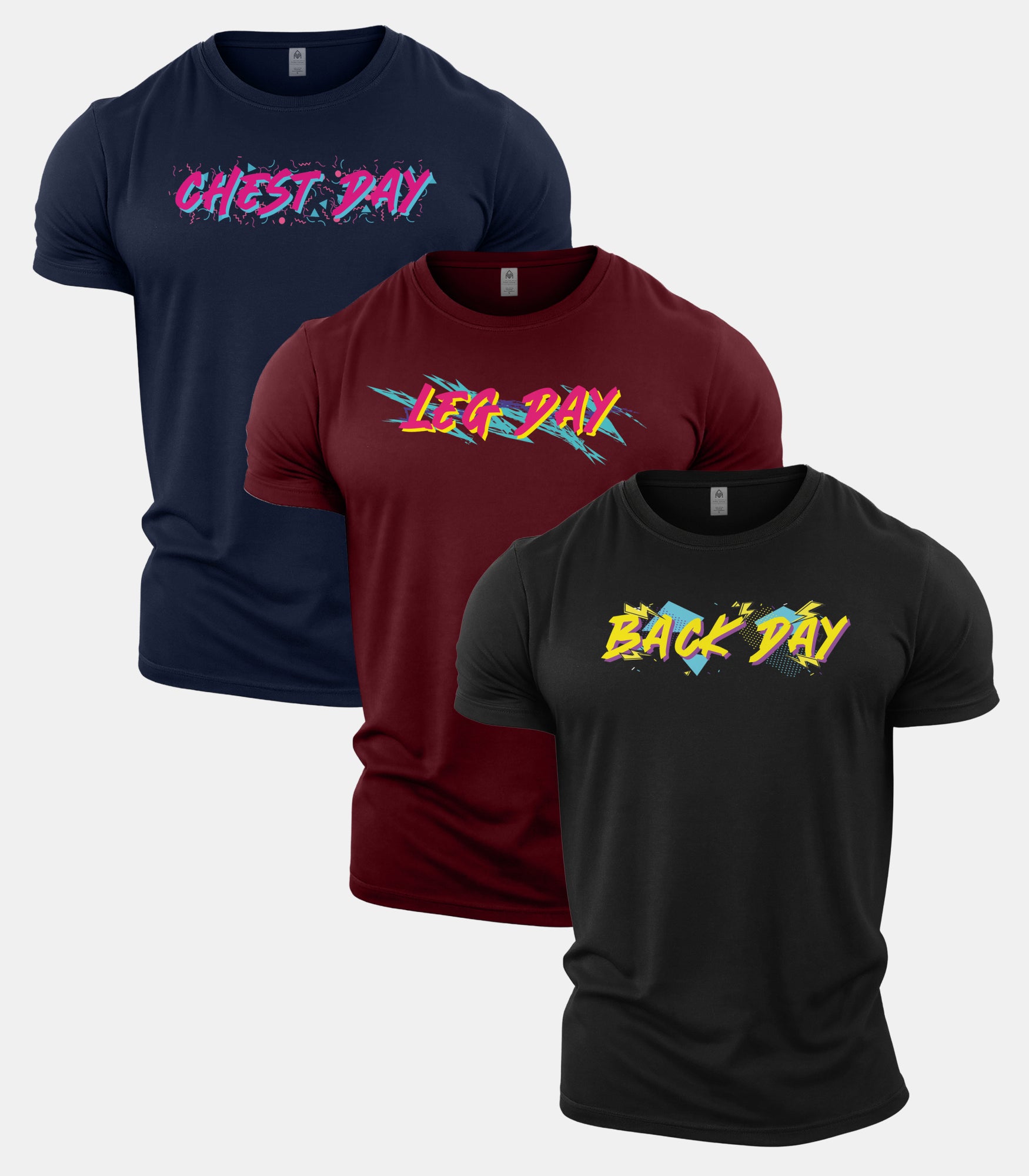 Retro Gym Day T-Shirt 3 Pack