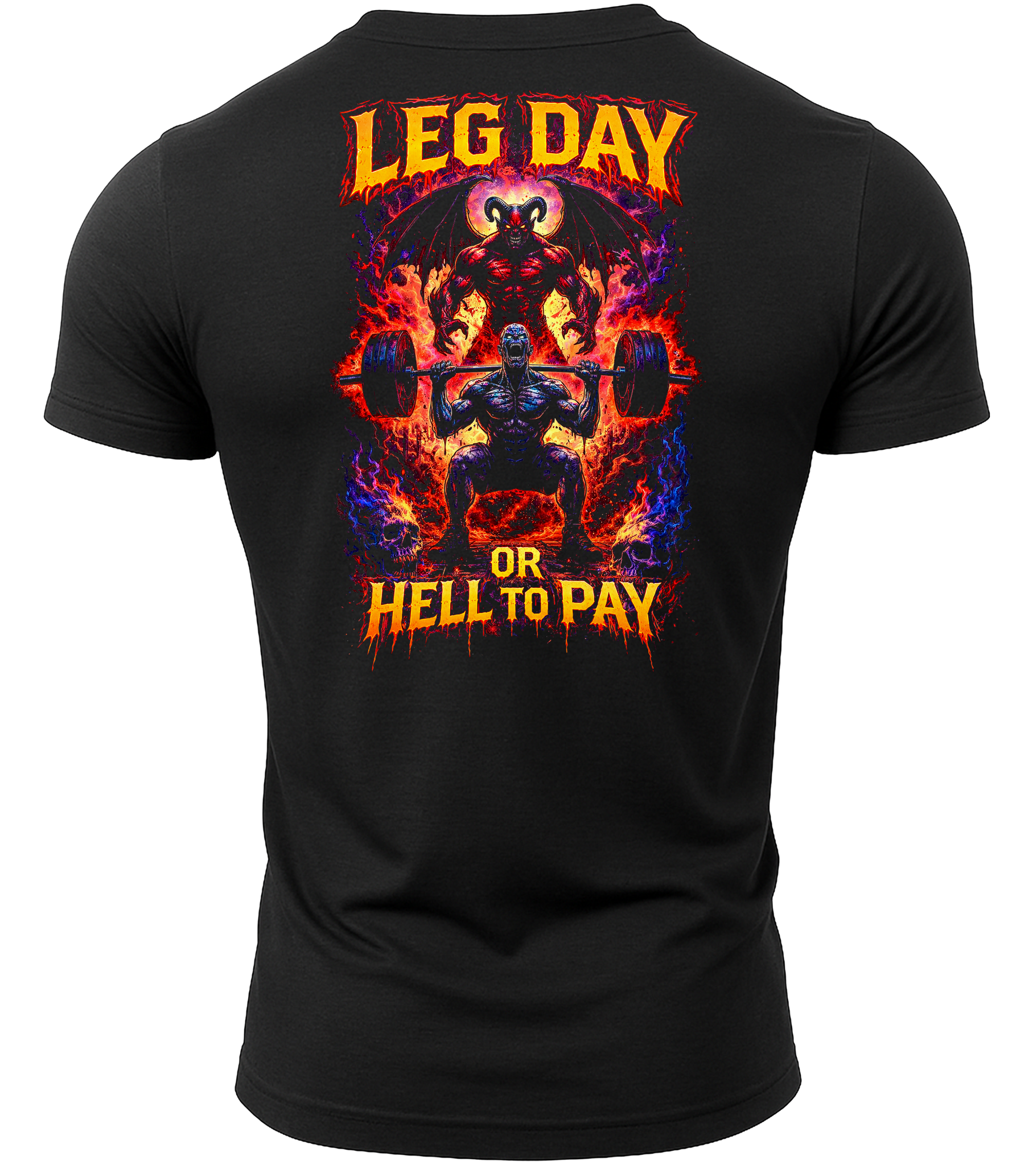 GYMTIER-LEGDAYORHELLTOPAY-GD001 - BLAC