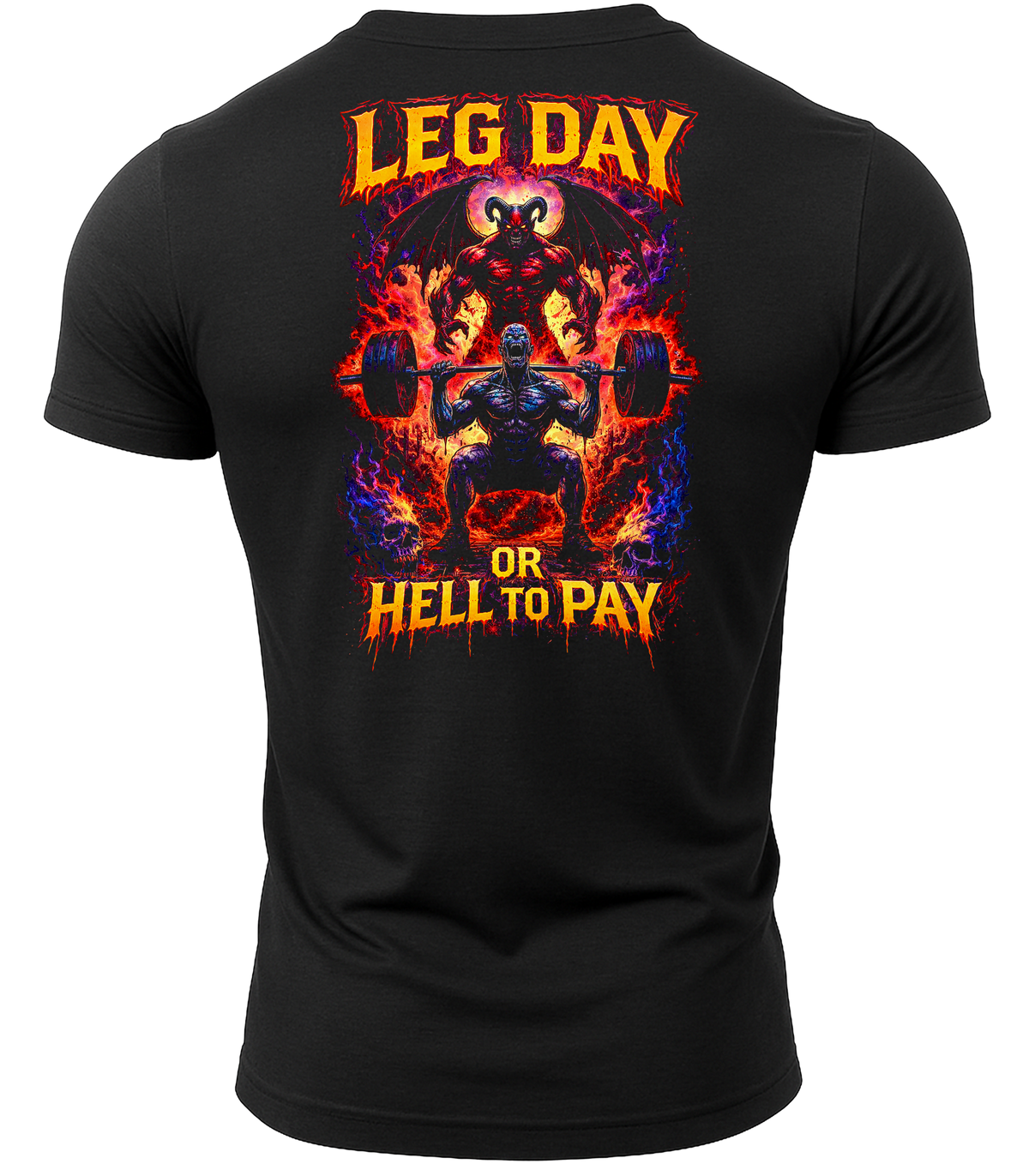 GYMTIER-LEGDAYORHELLTOPAY-GD001 - BLAC