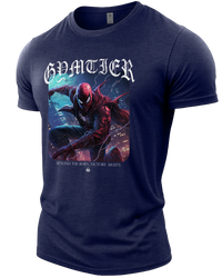 Heather Navy | Angle