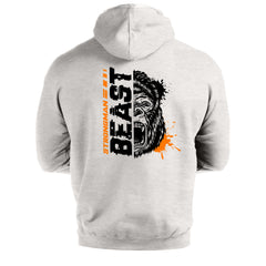 Strongman Beast Orange - Gym Hoodie