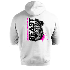 Strongman Beast Pink - Gym Hoodie