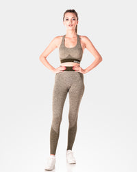 Womens Sculpt Khaki Leggings