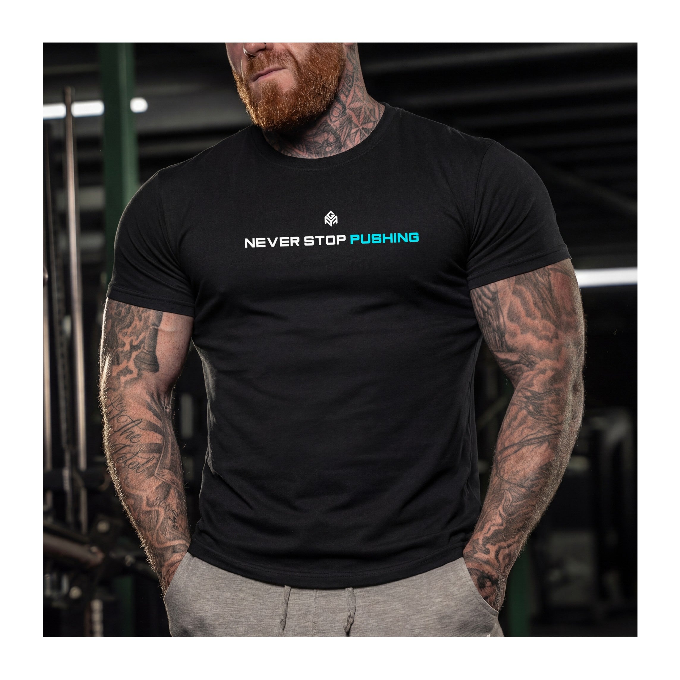 GYMTIER-CORENEVERSTOPPUSHING-GD001 - BLAC