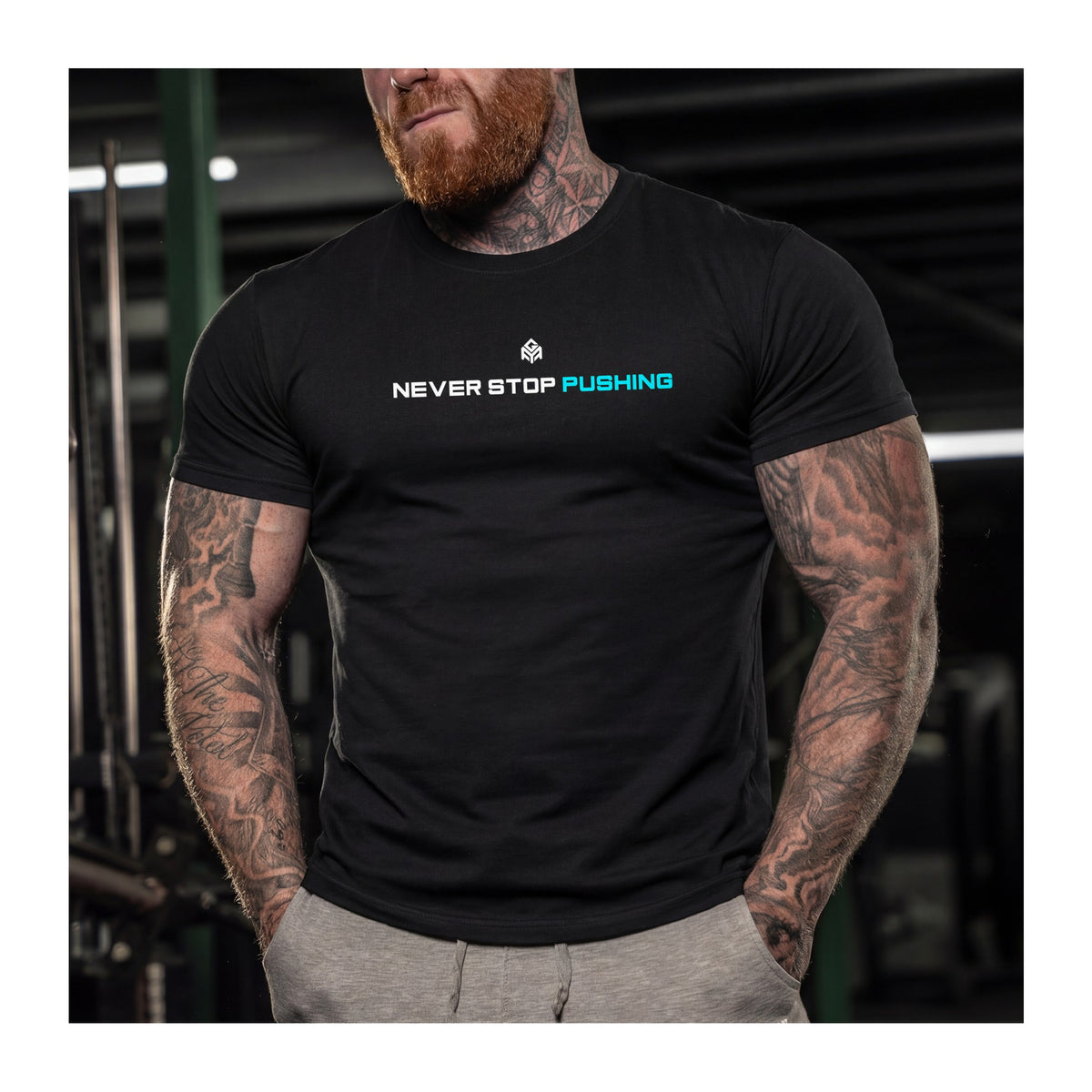 GYMTIER-CORENEVERSTOPPUSHING-GD001 - BLAC