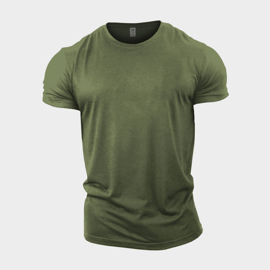 Military Green Crew Neck