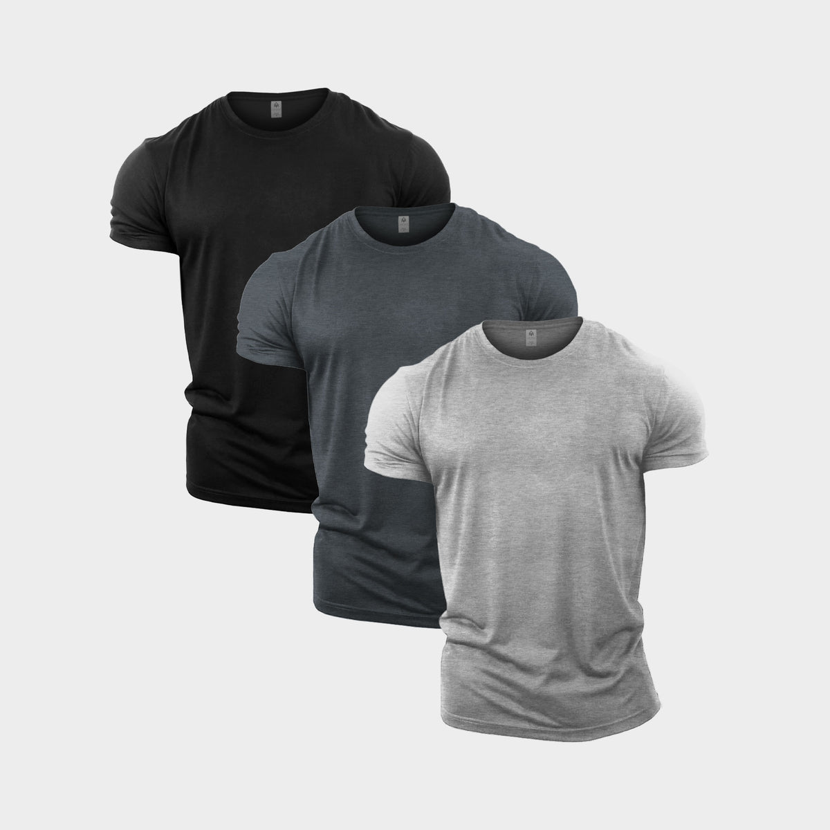 All Greys Crew Neck T-Shirt 3 Pack