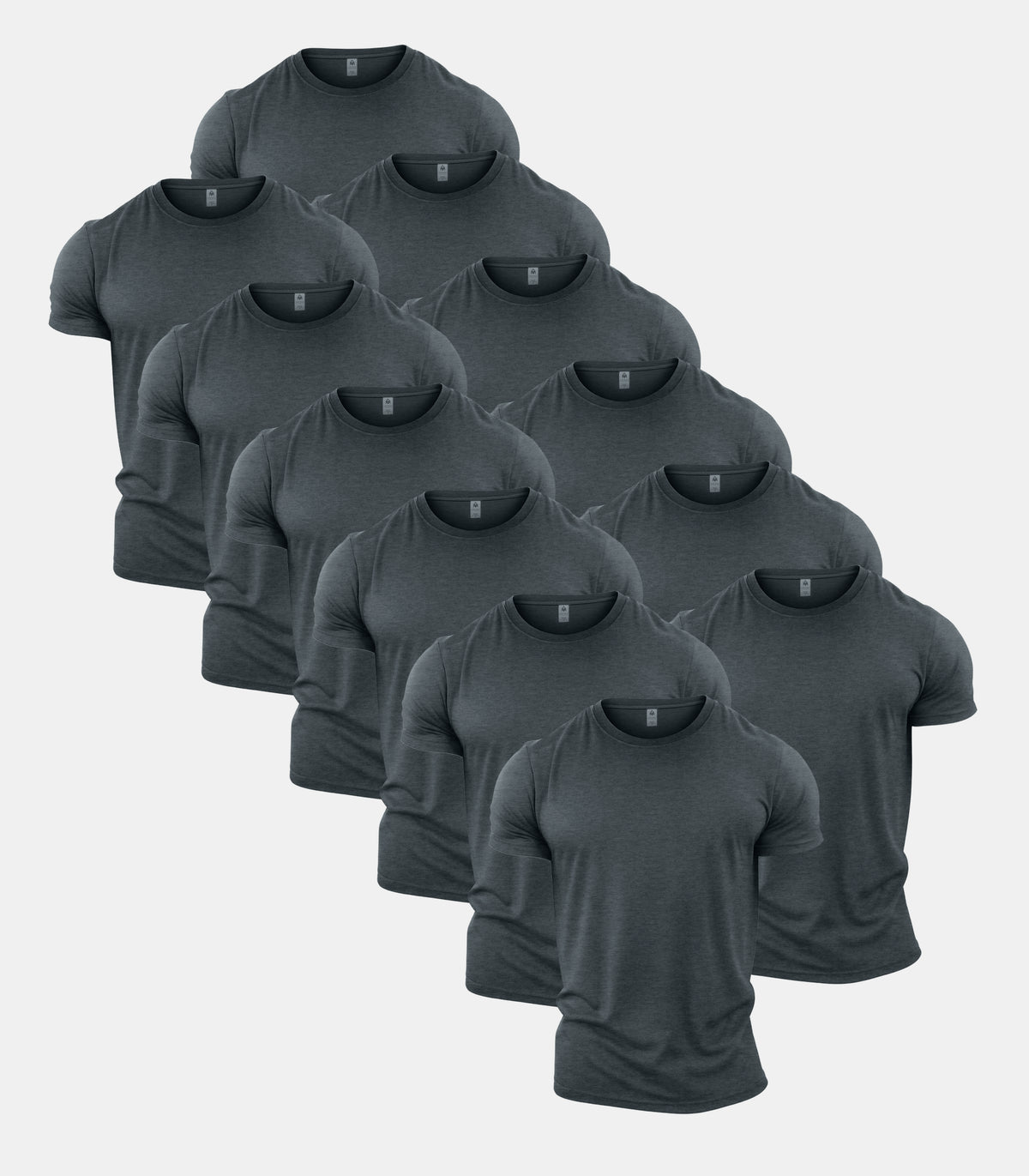 All Grey Crew Neck T-Shirt 12 Pack