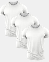 All White Crew Neck T-Shirt 3 Pack