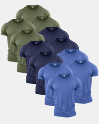 Heather Colours Crew Neck T-Shirt 12 Pack