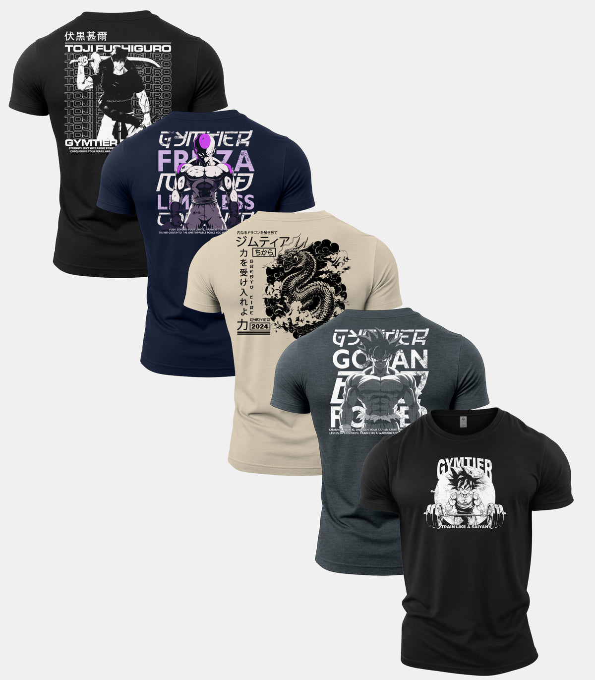 Gymtier Legends Anime 5 Pack