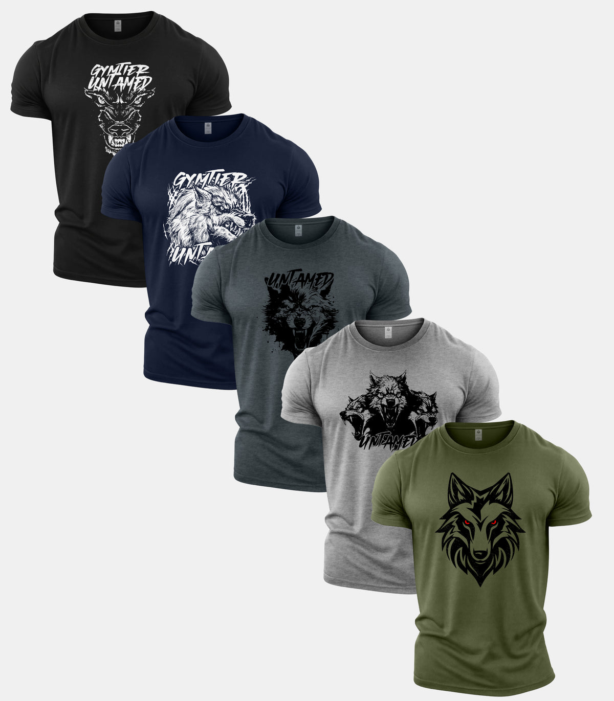 Gymtier Untamed T-Shirt 5 Pack