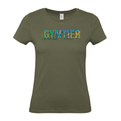 GYMTIER Godtier Green - Women's Gym T-Shirt