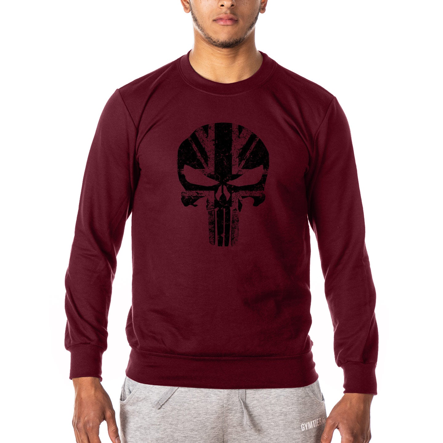 Skull UK Flag - Gym Sweatshirt