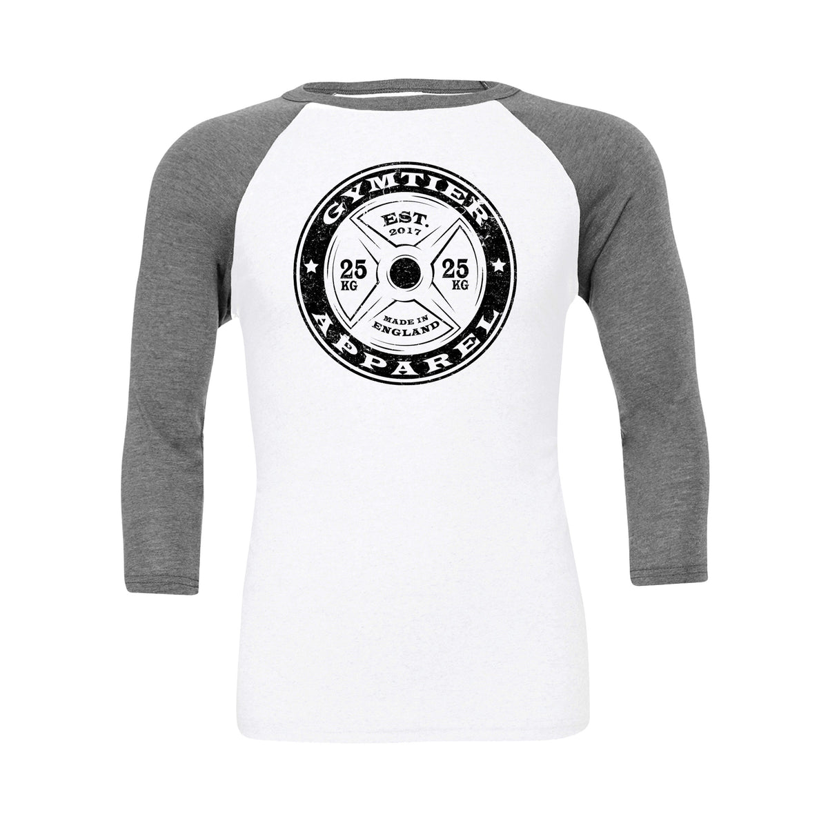 GYMTIER Barbell - Gym Baseball T-Shirt