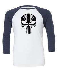 Skull UK - Gym Baseball T-Shirt