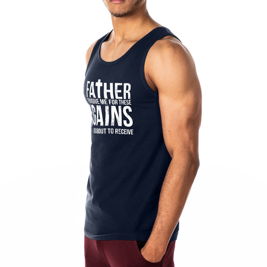 Father Forgive Me For These Gains Gym Vest