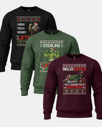 Merry Liftmas Sweatshirt 3 Pack