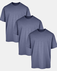 All Blue Oversized Tee 3 Pack