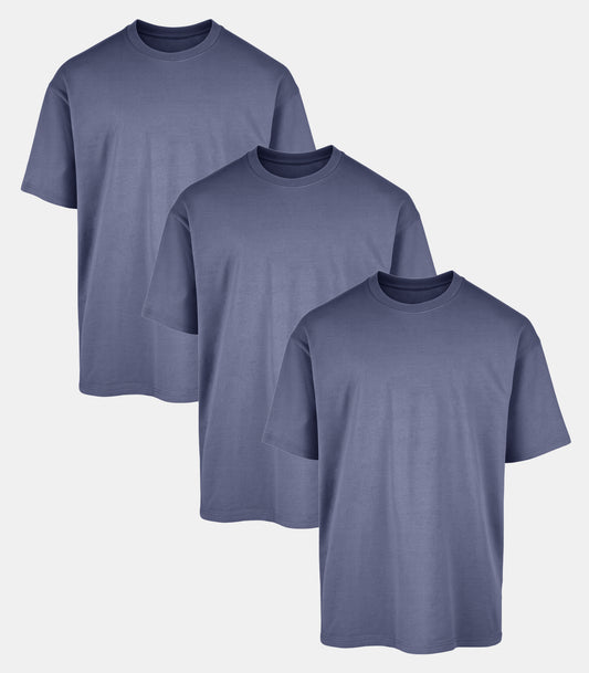 All Blue Oversized Gym T-Shirt 3 Pack