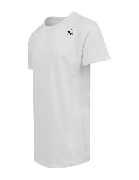 Long Scoop White Tee