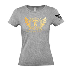 Spartan Forged Chest Gold - Women's Gym T-Shirt