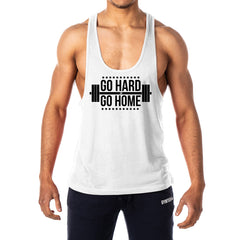 Go Hard Or Go Home Mens Stringer Tank Top