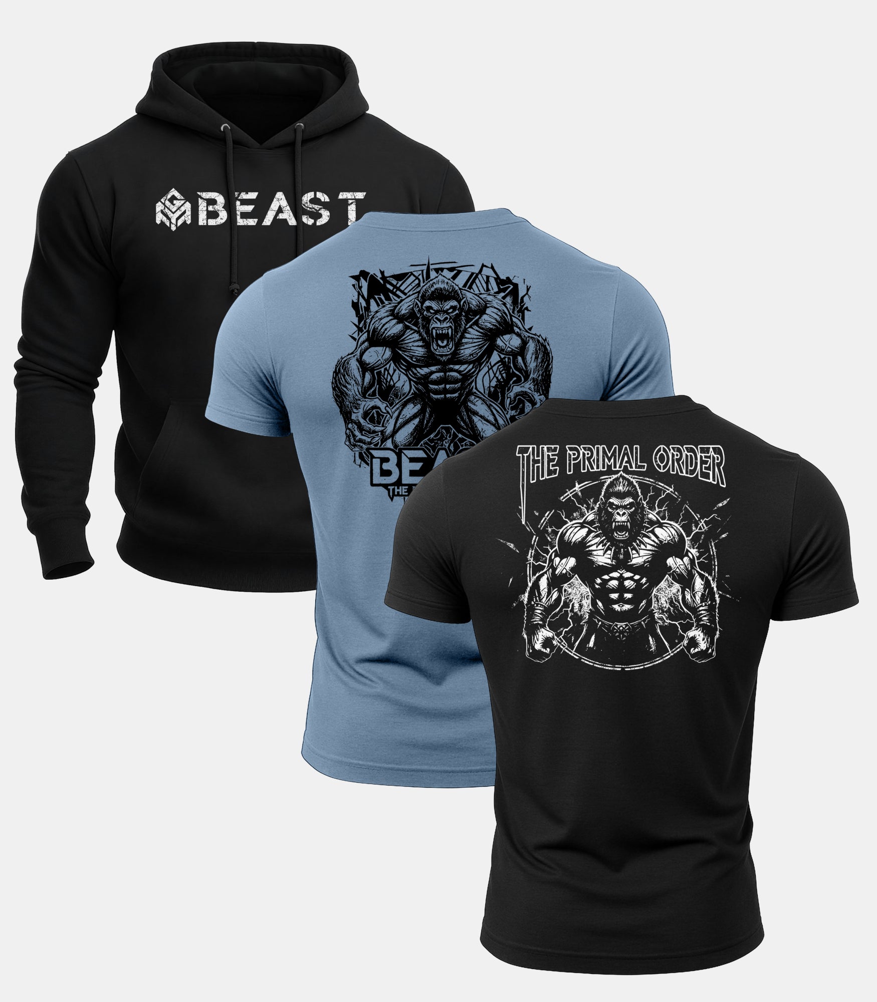 The Primal Order Hoodie Tee 3 Pack