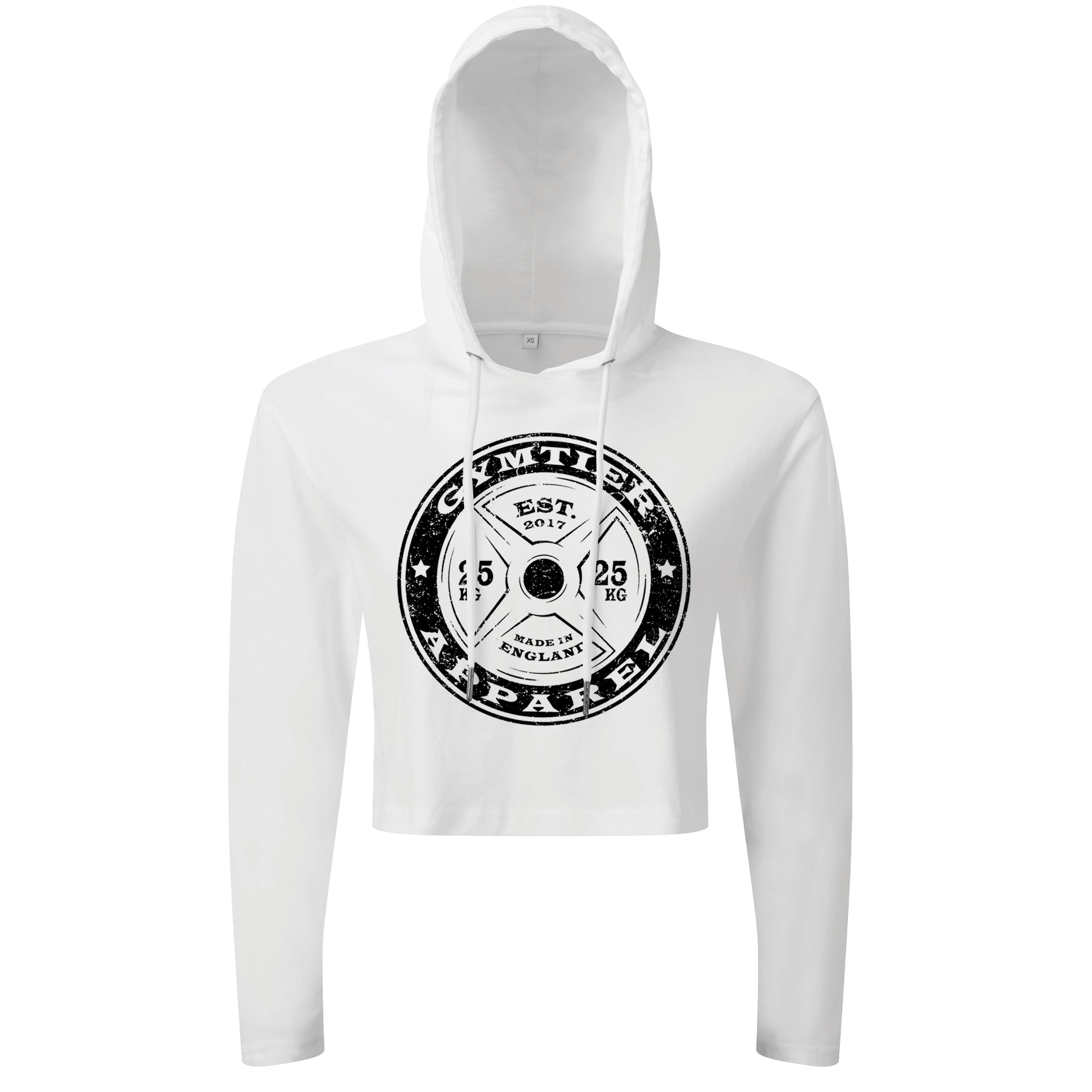 GYMTIER Barbell - Cropped Hoodie
