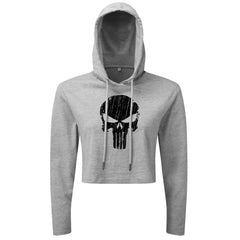 Skull - Cropped Hoodie