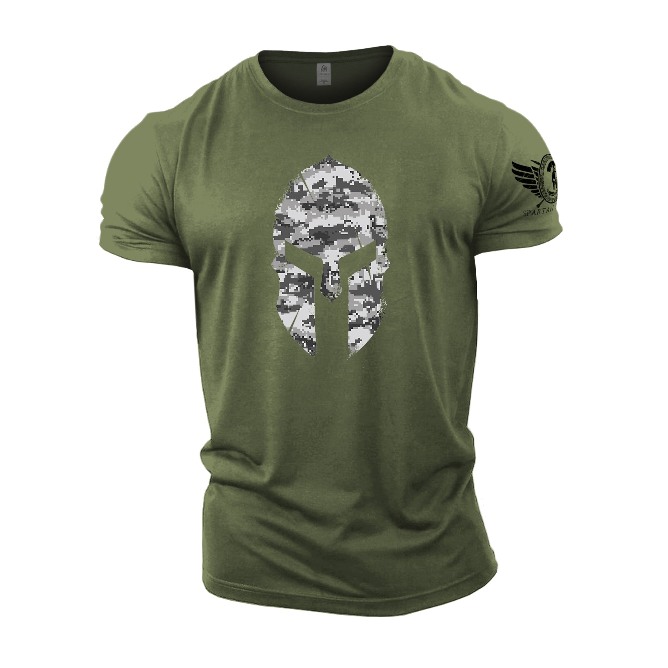 Spartan Helmet Winter Camo - Spartan Forged - Gym T-Shirt