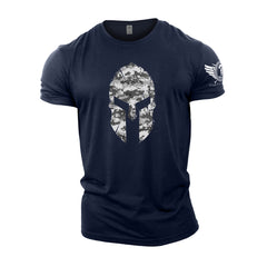 Spartan Helmet Winter Camo - Spartan Forged - Gym T-Shirt