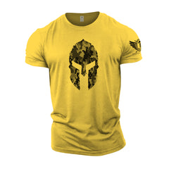 Spartan Helmet Hex Camo - Spartan Forged - Gym T-Shirt