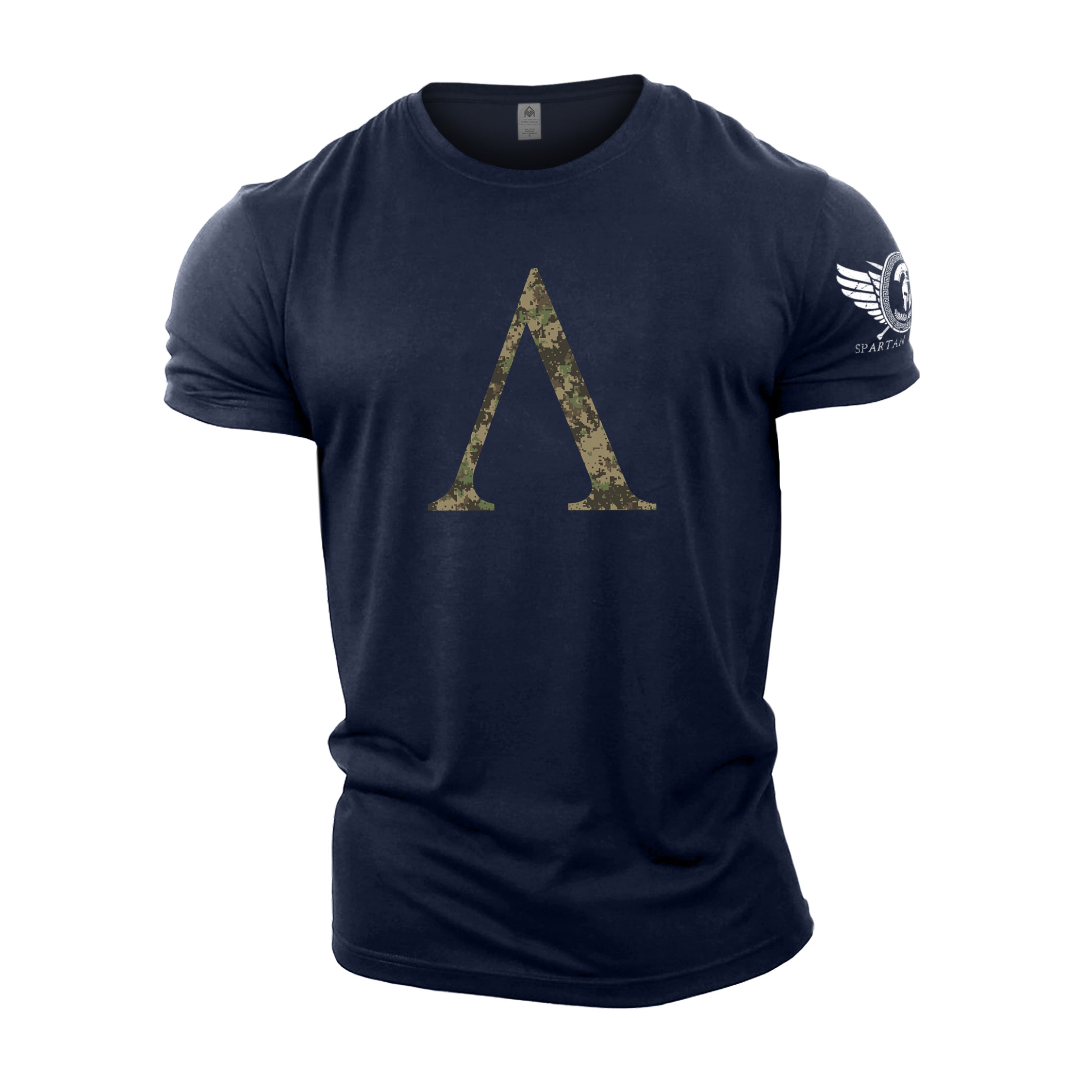 Spartan Symbol Woodland Camo - Spartan Forged - Gym T-Shirt