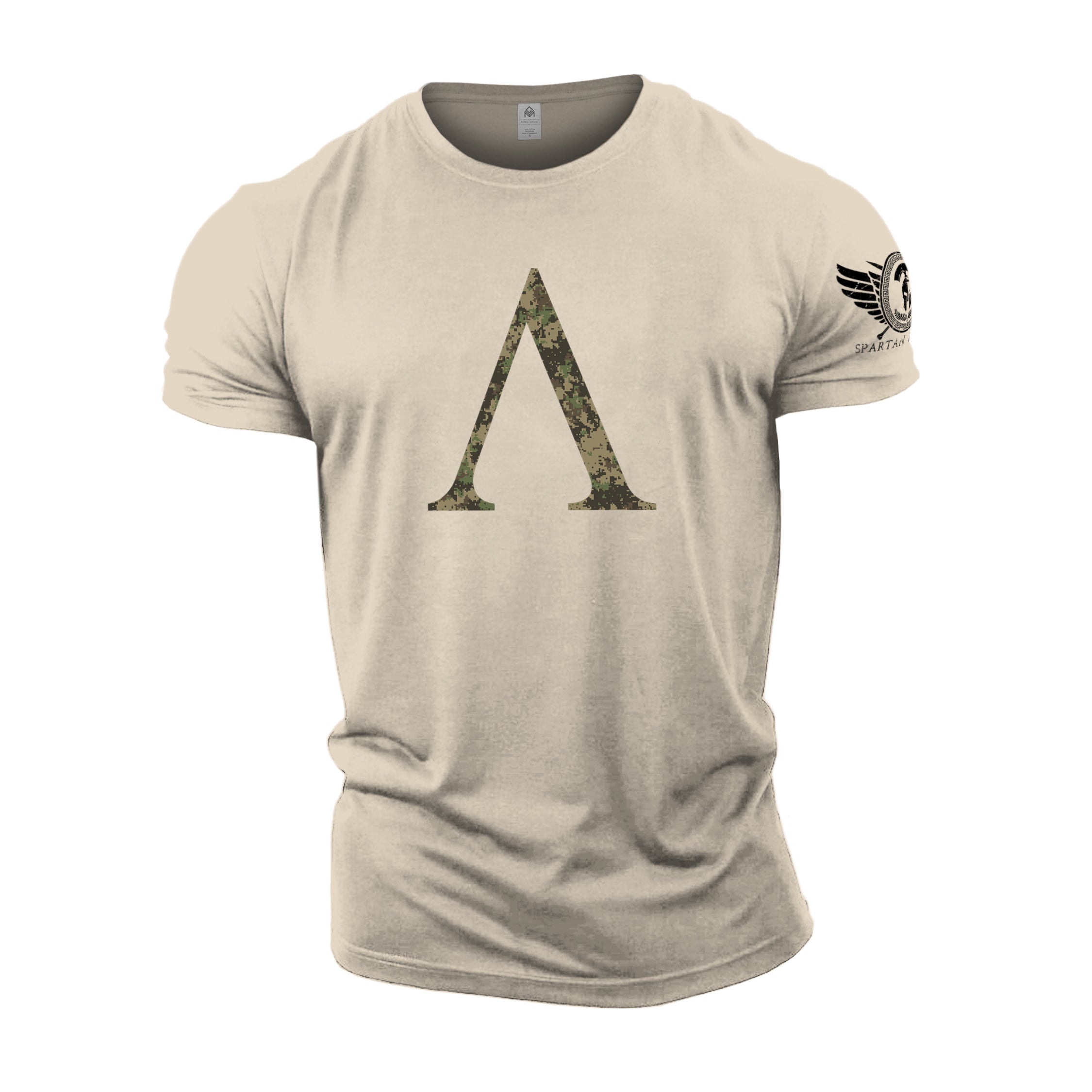 Spartan Symbol Woodland Camo - Spartan Forged - Gym T-Shirt