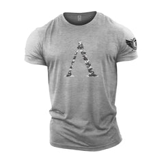 Spartan Symbol Winter Camo - Spartan Forged - Gym T-Shirt