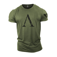 Spartan Symbol Hex Camo - Spartan Forged - Gym T-Shirt