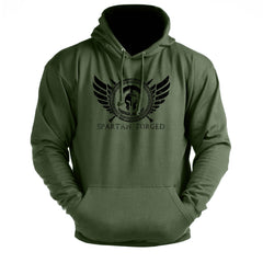 Spartan Forged Chest Emblem - Spartan Forged - Gym Hoodie