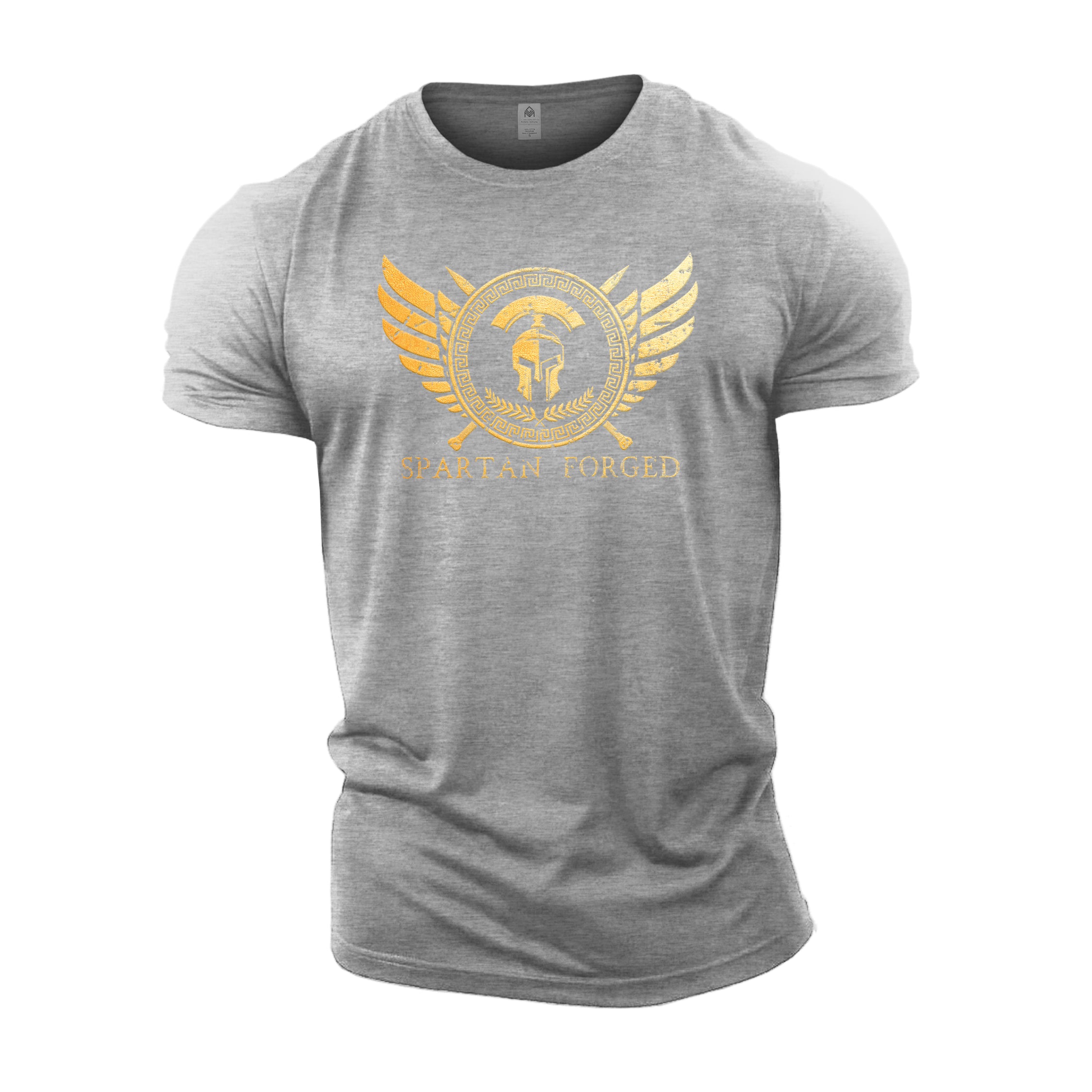 Spartan Forged Chest Emblem Gold - Spartan Forged - Gym T-Shirt