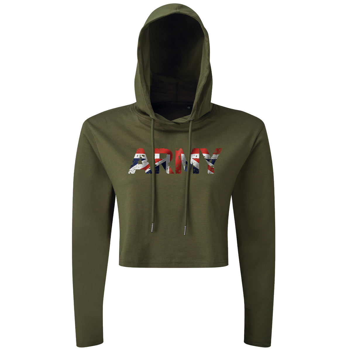 ARMY UK Flag - Cropped Hoodie