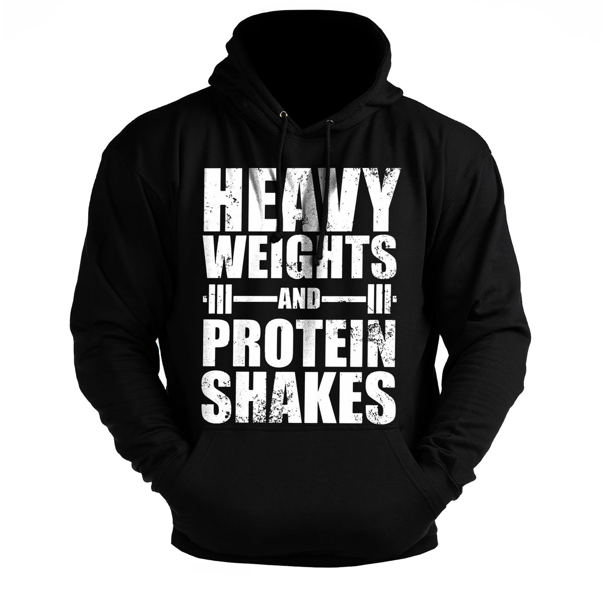 Heavy Weights and Protein Shakes - Gym Hoodie