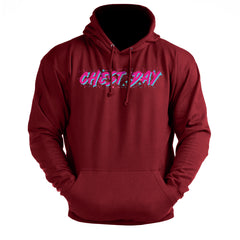 Retro Chest Day - Gym Hoodie