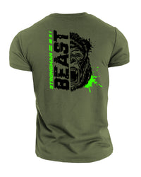Strongman Beast Green - Gym T-Shirt