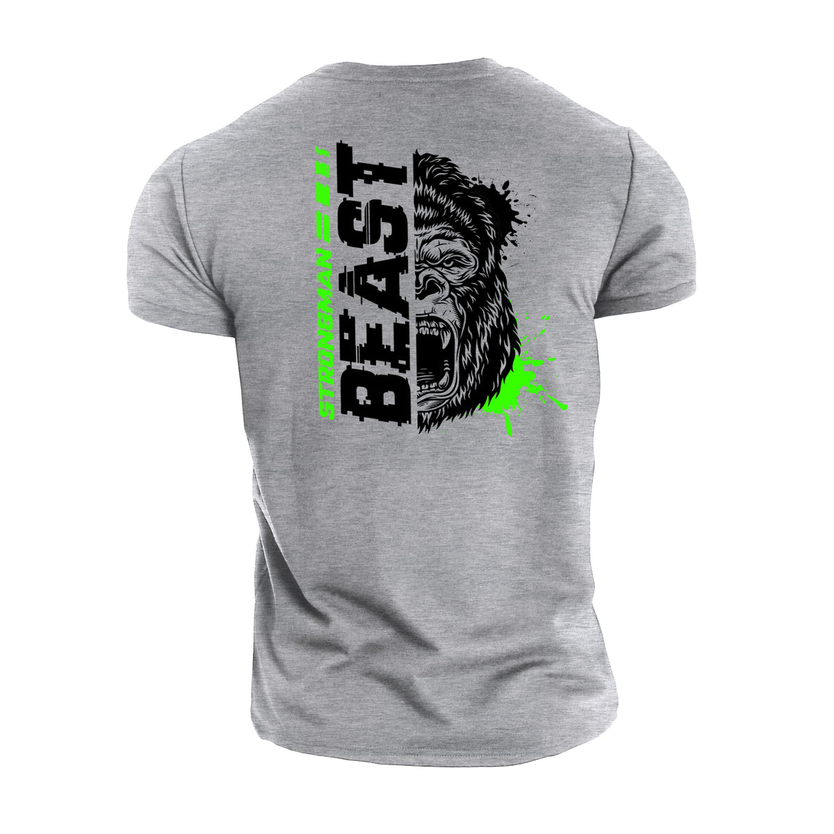 Strongman Beast Green - Gym T-Shirt