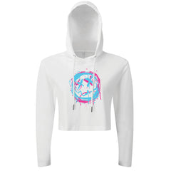 Twisted Smiley - Cropped Hoodie
