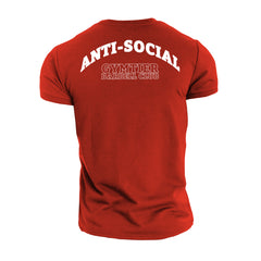 Gymtier Barbell Club - Anti-Social - Gym T-Shirt