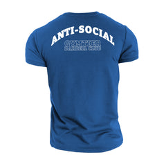 Gymtier Barbell Club - Anti-Social - Gym T-Shirt