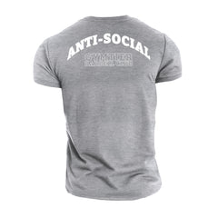 Gymtier Barbell Club - Anti-Social - Gym T-Shirt