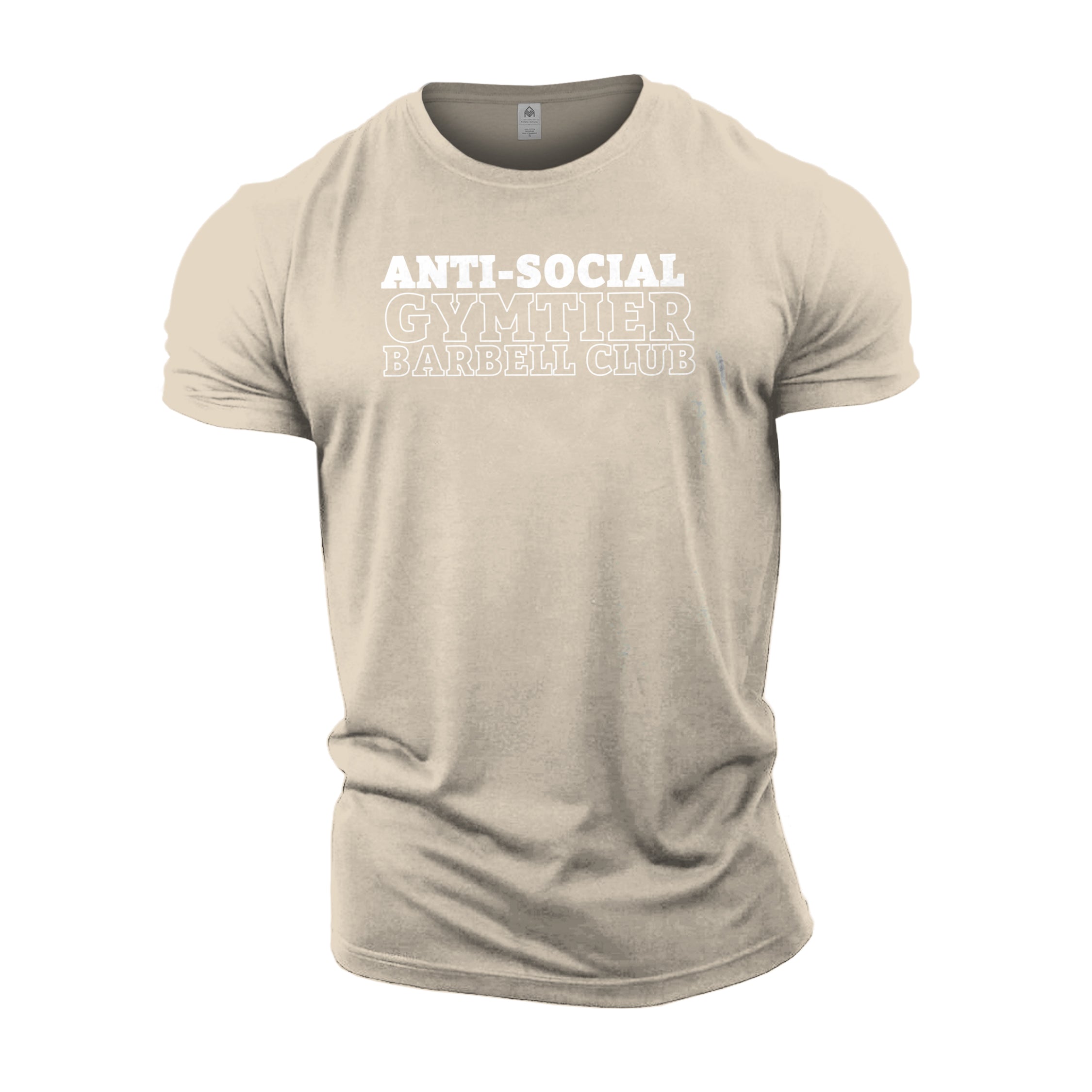 Gymtier Barbell Club - Anti-Social Chest - Gym T-Shirt